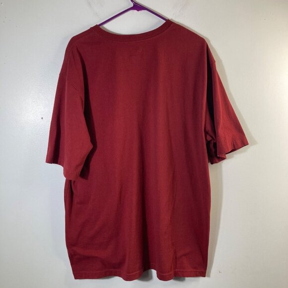 Mens Carhartt Original Fit Tee Shirt Short Sleeve Crimson Red L K195637 - Picture 2 of 7